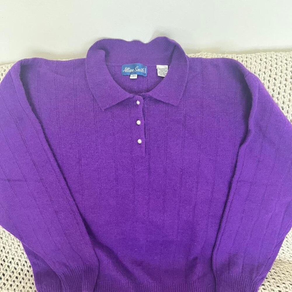 Allison Smith  80's Plus Size Angora Lambswool Blend